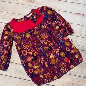 Fall Floral & Paisley Dress